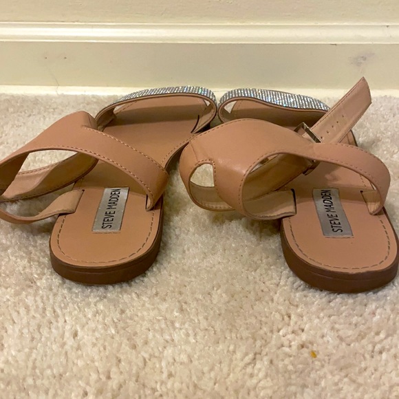 STEVE MADDEN RHINESTONE SANDALS - Picture 3 of 5